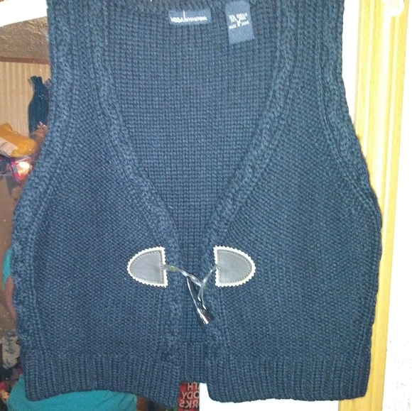 Sexy Moda International Vest size Medium never worn, hounds tooth like closure🌺 - Picture 2 of 8